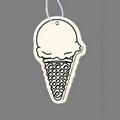 Paper Air Freshener Tag - 1 Scoop Ice Cream Cone